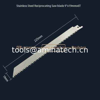 Stainless Steel Reciprocating Saw blade 9"x19mmx6T,Cutting Wood,Frozen Meat,Bones supplier