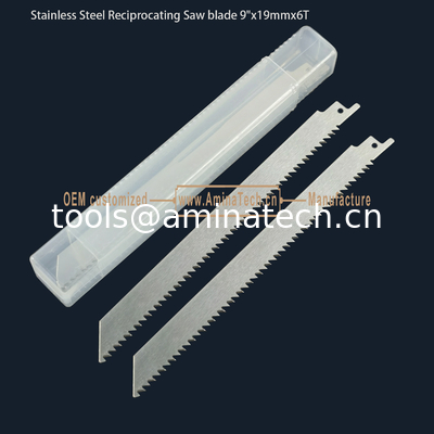 Stainless Steel Reciprocating Saw blade 9"x19mmx6T,Cutting Wood,Frozen Meat,Bones supplier