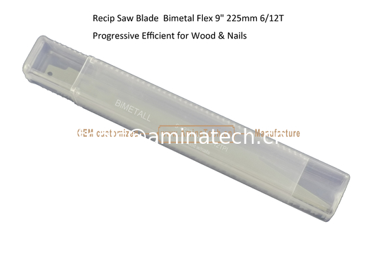 Recip Saw Blade Bimetal M42 8% cobalt Demolition  for Cutting Wood & Nails Size:9" 225mm 6/12T supplier