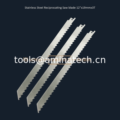 Stainless Steel Reciprocating Saw blade 12"x19mmx3T,Cutting Wood,Frozen Meat,Bones supplier