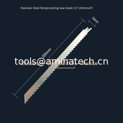 Stainless Steel Reciprocating Saw blade 12"x19mmx3T,Cutting Wood,Frozen Meat,Bones supplier