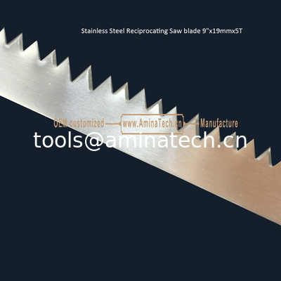 Stainless Steel Reciprocating Saw blade 9"x19mmx5T,Cutting Wood,Frozen Meat,Bones supplier