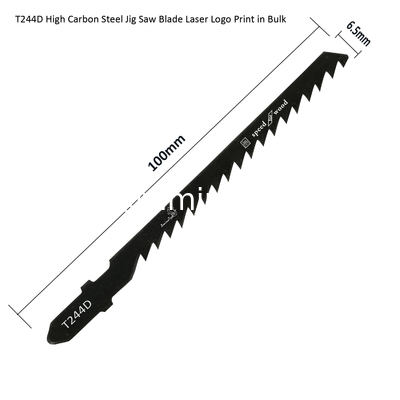 T244D Carbon Jig Saw Blade Laser Logo Print in Bulk size:100mmx6.5x6T, Cutting Woods,Reciprocating Saw Blade,Power Tools supplier