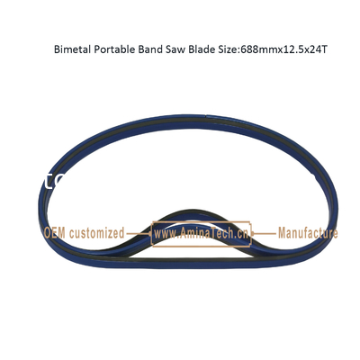 Bimetal Portable Band Saw Blade Size:688mmx12.5x24T supplier
