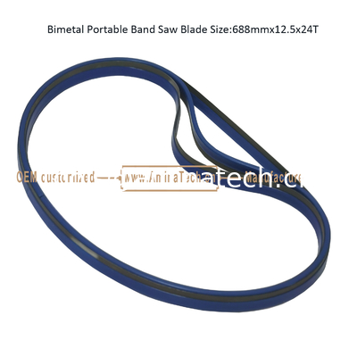 Bimetal Portable Band Saw Blade Size:688mmx12.5x24T supplier