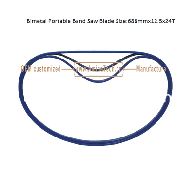 Bimetal Portable Band Saw Blade Size:688mmx12.5x24T supplier
