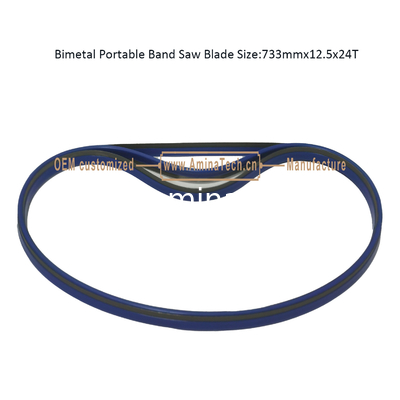 Bimetal Portable Band Saw Blade Size:733mmx12.5x24T supplier