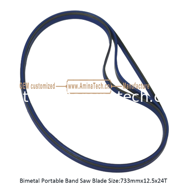 Bimetal Portable Band Saw Blade Size:733mmx12.5x24T supplier