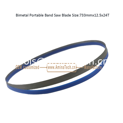 Bimetal Portable Band Saw Blade Size:733mmx12.5x24T supplier