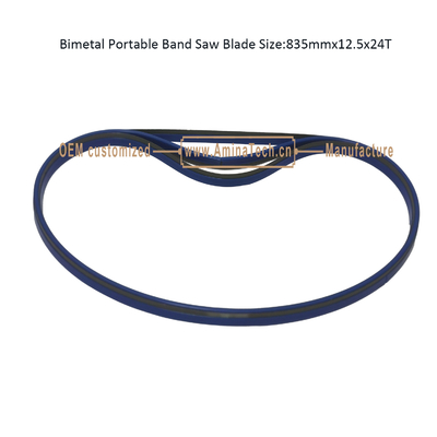 Bimetal Portable Band Saw Blade Size:835mmx12.5x24T supplier