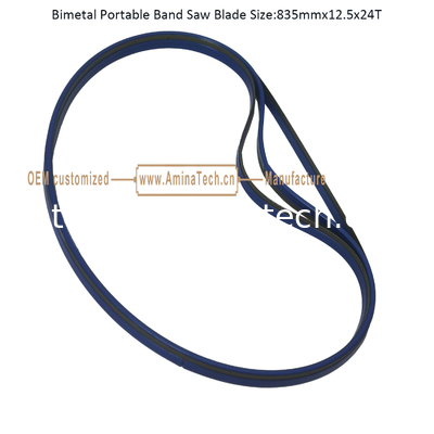 Bimetal Portable Band Saw Blade Size:835mmx12.5x24T supplier
