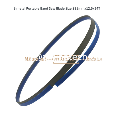 Bimetal Portable Band Saw Blade Size:835mmx12.5x24T supplier