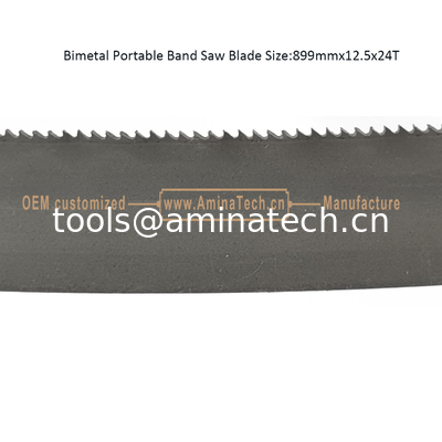 Bimetal Portable Band Saw Blade Size:899mmx12.5x24T supplier