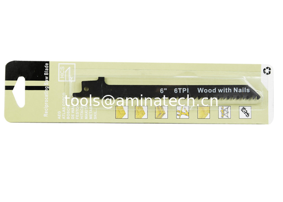 Reciprocating saw blade WD606B 150mm 6T  for wood with nails materials supplier