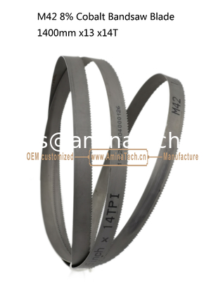 M42 8% Cobalt Bandsaw Blade   1400mm x13 x14T   For Cutting Both Wood and Steel Sheet supplier