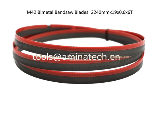 M42 Bimetal Bandsaw Blades  2240mmx19x0.6x6T Metal Cutting Band Saw supplier