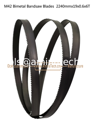 M42 Bimetal Bandsaw Blades  2240mmx19x0.6x6T Metal Cutting Band Saw supplier