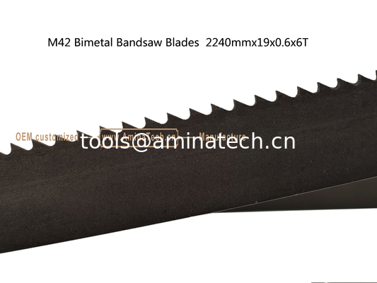 M42 Bimetal Bandsaw Blades  2240mmx19x0.6x6T Metal Cutting Band Saw supplier