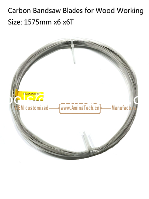 Aminatech Carbon Bandsaw Blades for Wood Working  Size: 1575mmx6x6T supplier