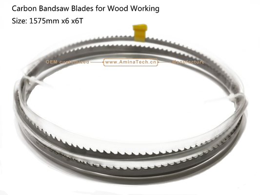 Aminatech Carbon Bandsaw Blades for Wood Working  Size: 1575mmx6x6T supplier