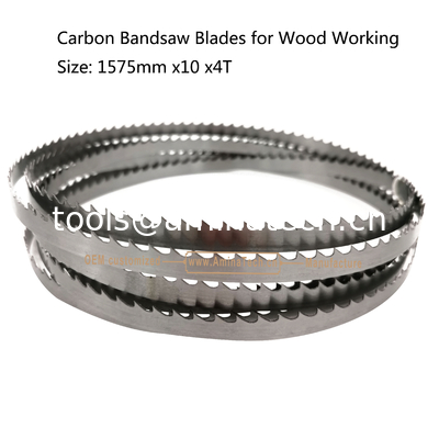 Carbon Band Saw Blades for Wood Working  Size: 1575mm x10 x4T supplier