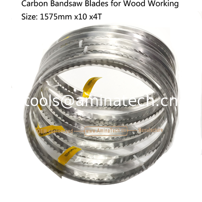 Carbon Band Saw Blades for Wood Working  Size: 1575mm x10 x4T supplier