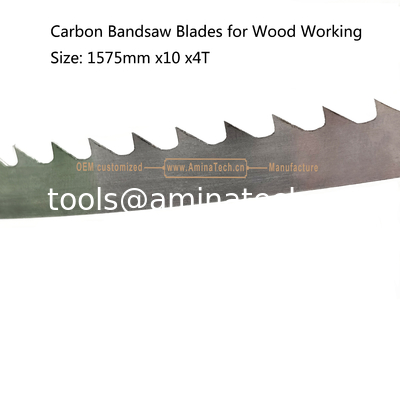 Carbon Band Saw Blades for Wood Working  Size: 1575mm x10 x4T supplier