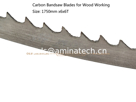 Aminatech Carbon Bandsaw Blades for Wood Working Size: 1750mmx6x6T supplier