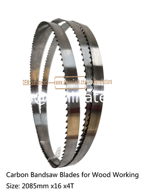 Aminatech Carbon Bandsaw Blades for Wood Working Size: 2085mmx16x4T supplier