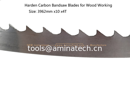 Harden Carbon Band Saw Blades for Wood Working  Size: 3962mm x10 x4T supplier