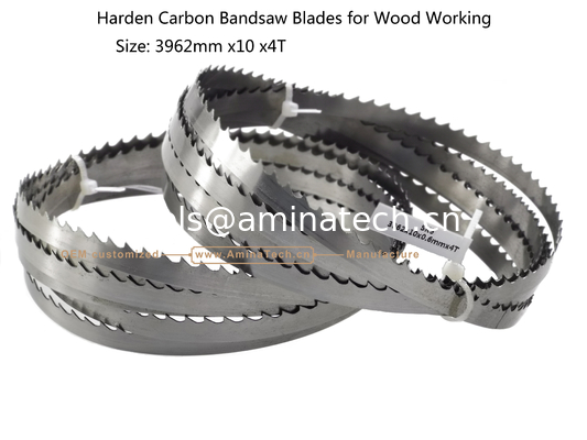 Harden Carbon Band Saw Blades for Wood Working  Size: 3962mm x10 x4T supplier