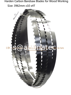 Harden Carbon Band Saw Blades for Wood Working  Size: 3962mm x10 x4T supplier