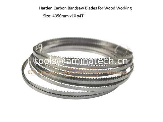 Aminatech Harden Carbon Bandsaw Blades for Wood Working Size: 4050mm x10 x4T supplier