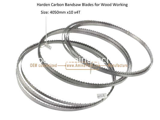 Aminatech Harden Carbon Bandsaw Blades for Wood Working Size: 4050mm x10 x4T supplier