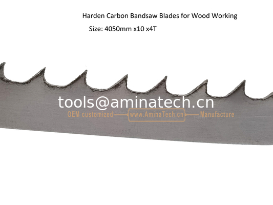Aminatech Harden Carbon Bandsaw Blades for Wood Working Size: 4050mm x10 x4T supplier
