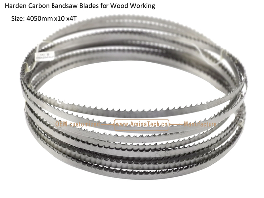 Aminatech Harden Carbon Bandsaw Blades for Wood Working Size: 4050mm x10 x4T supplier