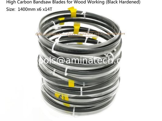 Aminatech High Carbon Bandsaw Blades for Wood Working (Black Hardened) Size:  1400/1425mm X6 X14T supplier