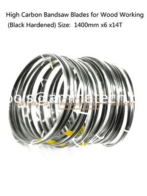 Aminatech High Carbon Bandsaw Blades for Wood Working (Black Hardened) Size:  1400/1425mm X6 X14T supplier