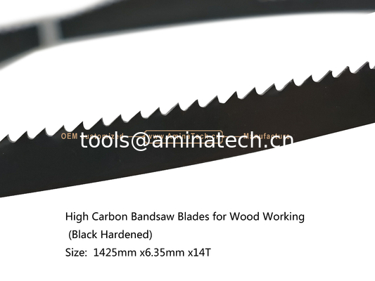 Aminatech High Carbon Bandsaw Blades for Wood Working (Black Hardened) Size:  1400/1425mm X6 X14T supplier