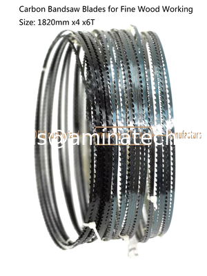 Carbon Bandsaw Blades for Fine Wood Working  Size: 1820mm x4x6T supplier