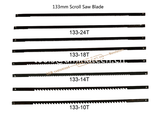 133mm Scroll Saw Blade Parts of power machine to cut Wood plyer or Carton supplier