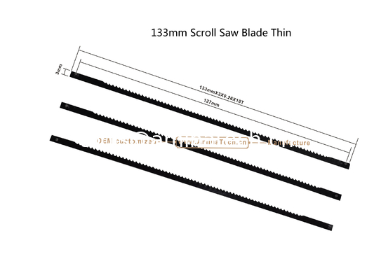 133mm Scroll Saw Blade Thin, Power Cut for Carton Moulder ,Parts of power machine to cut Wood plyer or Carton supplier