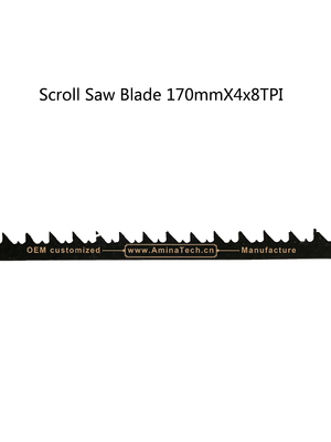 Scroll Saw Blade 170mmX4x8TPI Cutting wood,Plastic,Low-hardness metal supplier