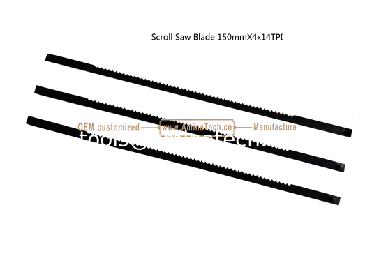Scroll Saw Blade 150mmX4x14TPI Cutting wood,Plastic,Low-hardness metal supplier
