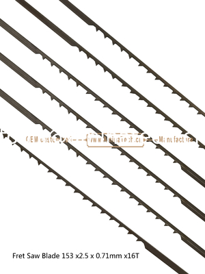 Fret Saw Blade 153x2.5x0.71mmx16T Cutting wood,Plastic supplier