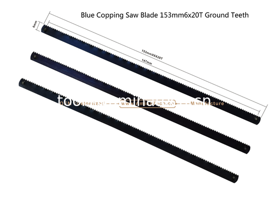 Blue Copping Saw Blade 153mm6x20T Ground Teeth Cutting wood,Plastic,Low-hardness metal supplier