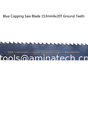 Blue Copping Saw Blade 153mm6x20T Ground Teeth Cutting wood,Plastic,Low-hardness metal supplier