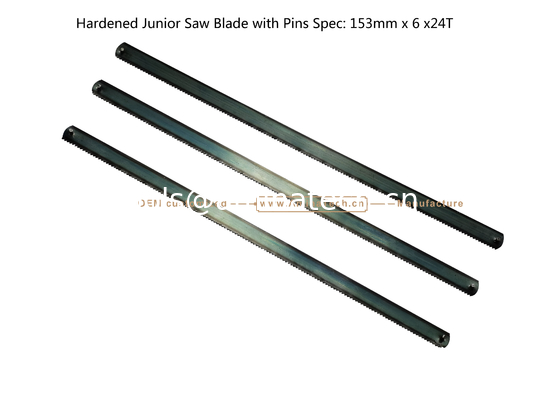 Hardened Junior Saw Blade with Pins Spec: 153mmx6x24T Cutting wood,Plastic,Low-hardness metal supplier