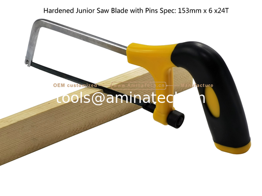 Hardened Junior Saw Blade with Pins Spec: 153mmx6x24T Cutting wood,Plastic,Low-hardness metal supplier