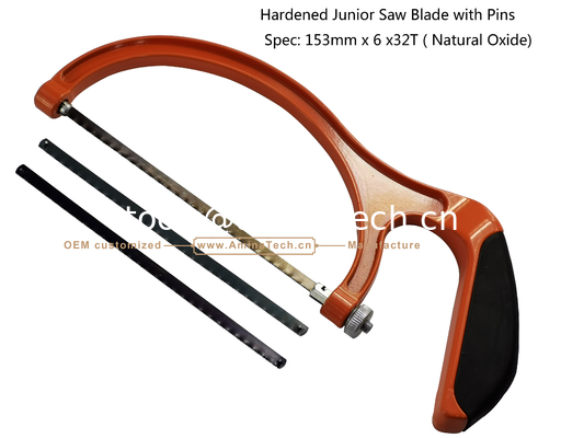 Hardened Junior Saw Blade with Pins Spec: 153mmx6x32T ( Natural Oxide) Cutting wood,Plastic,Low-hardness metal supplier